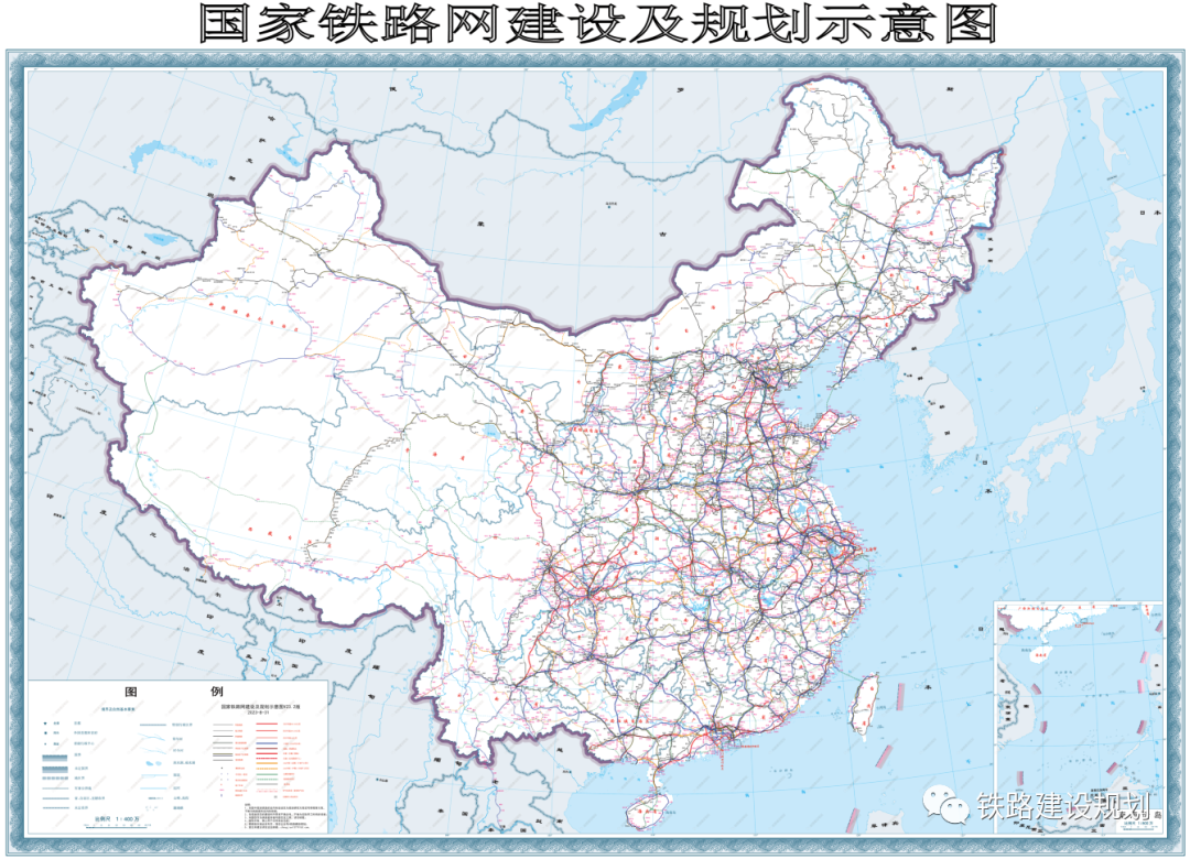 最新國家鐵路網(wǎng)建設及規(guī)劃示意圖•2023.8.31版